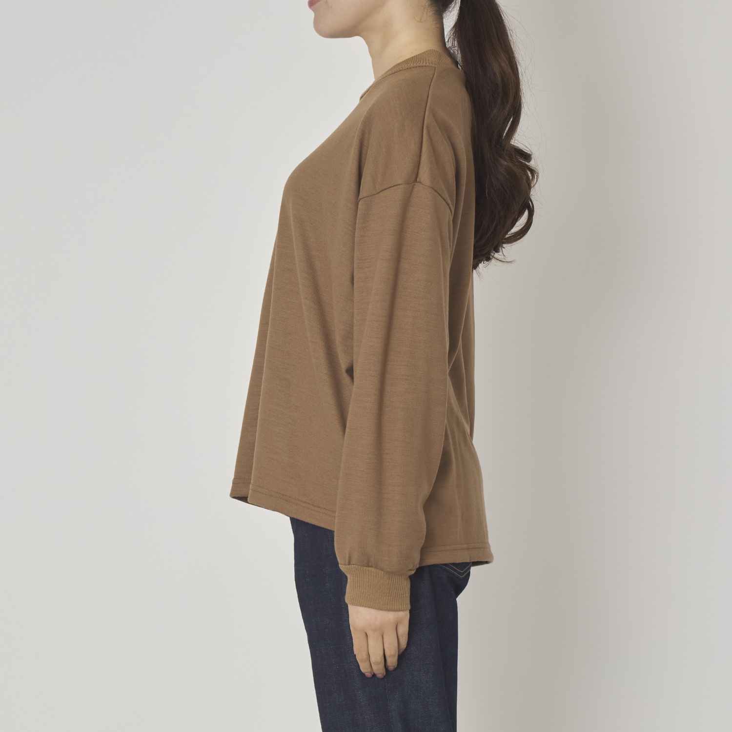 sohi/ウォッシャブルウール天竺プルオーバー